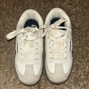 Reebok Classic White and Gray Sneakers